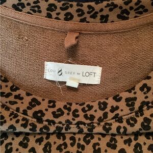 Lou & Grey for LOFT Leopard Print Top
